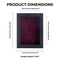 Classic Black Wood Shadown Box Frame with Acrylic Front - Dark Red Suede Backing, 30 Sizes